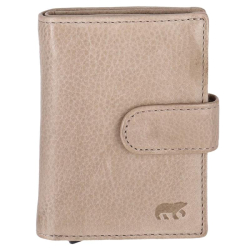 Bear Design Pasjeshouder / Creditcardhouder Uitschuifbaar Leer Bobby 