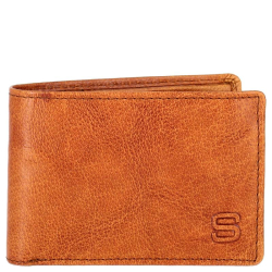 Spikes & Sparrow Portemonnee / Billfold Heren RFID Bescherming Leer Bobby Bruin