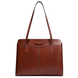 The Bridge Shopper / Schoudertas Leer Gloria Bruin