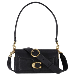 Coach Crossbodytas / Schoudertas Dames Leer Tabby 20 Zwart