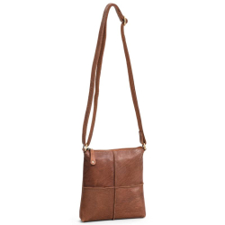 House of Sajaco Crossbodytas / Schoudertas Dames Leer Bruin