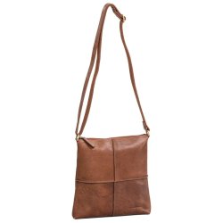 House of Nordic Crossbodytas / Schoudertas Dames Leer Bruin