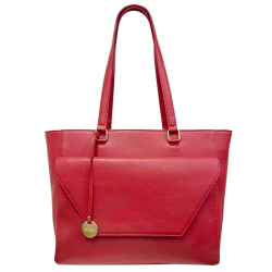 Mosz Laptoptas / Werktas / Schoudertas Dames 15.6 Inch Leer Denise Cognac