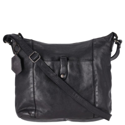 Bear Design Crossbodytas / Schoudertas Dames Leer Sophia Zwart