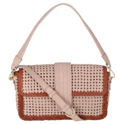 Allan K Schoudertas / Crossbodytas Dames Leer Titine Flower Rose
