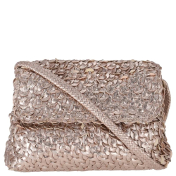 Allan K Crossbodytas / Schoudertas Dames Leer Caroline Canope Beige