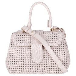 Allan K Crossbodytas / Handtas Dames Leer Kirsten Mini Flower Oranje