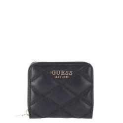 Guess Portemonnee / Portefuille met rits Dames Tamsin Zwart