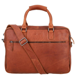 DSTRCT Laptoptas / Werktas / Schooltas Dames 17 Inch Preston Park Bruin