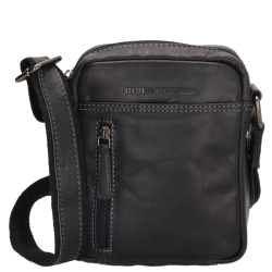 Hide & Stitches Crossbodytas / Schoudertas Heren Leer Japura Zwart