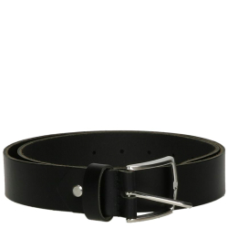 DSTRCT Heren Riem Leer 4 cm Breed 105 cm Lang Zwart
