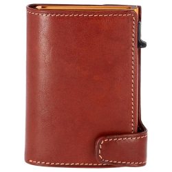 Tony Perotti Furbo Pasjeshouder / Kaarthouder Dames RFID Leer voor pasjes & kleingeld Cognac