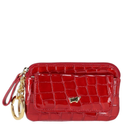 Braun Buffel Sleuteletui / Sleutelhouder / Sleuteltasje Met Rits Braun Buffel Rood Cognac