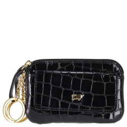Braun Buffel Sleuteletui / Sleutelhouder / Sleuteltasje Met Rits Braun Buffel Zwart Zwart