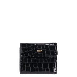 Braun Buffel Portemonnee / Portefeuille Dames met drukknoop Verona Zwart