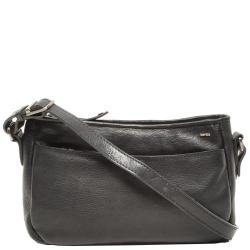 Berba Crossbodytas / Schoudertas Dames Leer Lucca Zwart