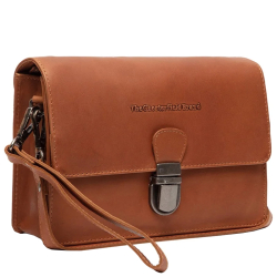 The Chesterfield Brand Schoudertas / Crossbodytas Dames Leer Waxed Pull Up Bruin