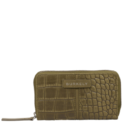 Burkely Portemonnee / Portefeuille met rits  Dames Leer Cool Colbie Rood