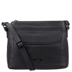 Claudio Ferrici Crossbodytas / Schoudertas Dames Leer Soft Zwart