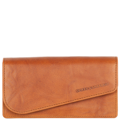 Spikes & Sparrow Portemonnee / Portefeuille Dames Leer Bronco Bruin