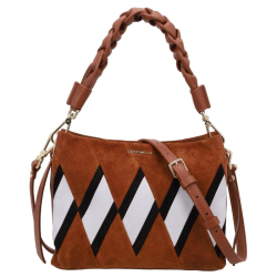 Coccinelle Crossbodytas / Schoudertas / Handtas  Dames Suede Coccinellesabine geo Brons