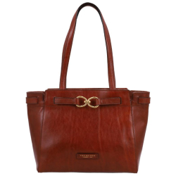 The Bridge Shopper / Schoudertas Leer Isotta Bruin