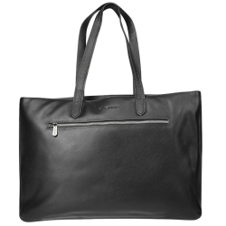 Plevier Laptoptas / Aktetas / Werktas 17 inch Leer Zwart Zwart