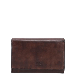 Bear Design Portemonnee / Portefuille Dames Leer Flappie 