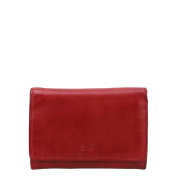 Bear Design Portemonnee / Portefuille Dames Leer Flappie Cognac