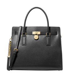 Michael Kors Handtas/ Crossbodytas Dames Leer Hamilton Moderne Zwart