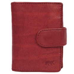 Bear Design Pasjeshouder / Creditcardhouder Uitschuifbaar Leer Bobby Cognac