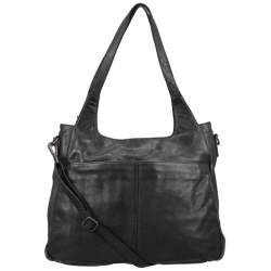 Bear Design Schoudertas / Crossbodytas Dames Leer Els Zwart