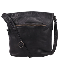 Bear Design Crossbodytas / Schoudertas  Dames Leer Nancy Zwart