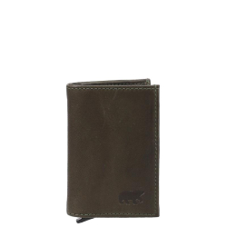 Bear Design Pasjeshouder / Creditcardhouder Dames Uitschuifbaar Leer Frits Rood