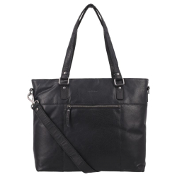 The Monte Laptoptas / Werktas / Schooltas Dames en Heren 16 inch The Monte Zwart