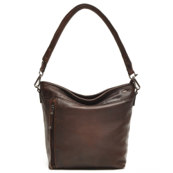 Berba Schoudertas / Hobo / Bucket Bag M Dames Leer Lucca 