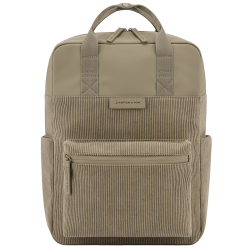 Kapten & Son Laptoprugzak / Rugtas / Schooltas 15 Inch Vegan Bergen Pro Cord Dusty Rood