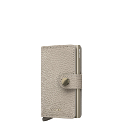 Secrid Pasjeshouder / Kaarthouder Uitschuifbaar RFID Leer voor pasjes en briefgeld Miniwallet Pebble Rose