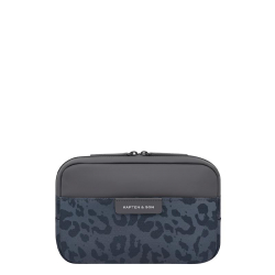 Kapten & Son Heuptasje / Crossbodytas / Festivaltasje Bergen pro Dark Grey Leo Zilver