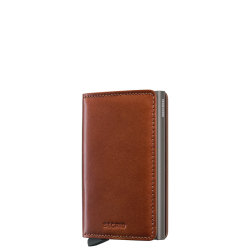 Secrid Pasjeshouder / Kaarthouder Uitschuifbaar RFID Leer voor pasjes en briefgeld Slimwallet Texano Bruin