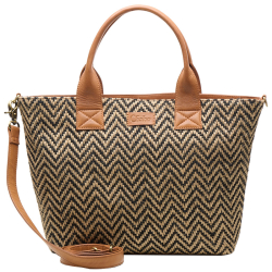 Chabo Laptoptas / Werktas / Schooltas Dames 14 Inch Romio Jaquard Bruin