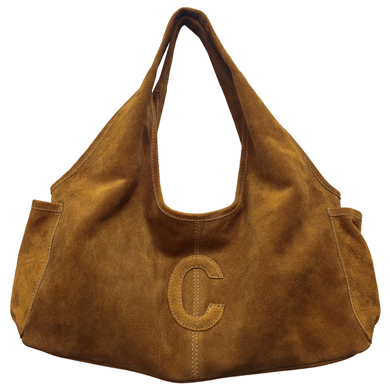 Chabo Mini Shopper Dames Suede Shophie Bruin
