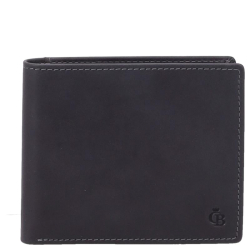 Castelijn en Beerens Portemonnee / Portefeuille Giftset Heren Billfold RIFD Leer C&B Zwart