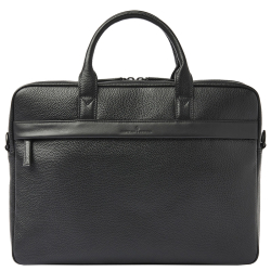 Castelijn en Beerens Laptoptas / Aktetas / Werktas 17 Inch Leer Onyx Zwart