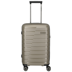 Travelite Handbagage Koffer / Trolley 55x35x25 cm Air Base Slim Champagne Beige