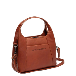 The Chesterfield Brand Schoudertas / Crossbodytas Dames Leer Waxed Pull Up Lunera Bruin
