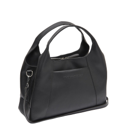 The Chesterfield Brand Schoudertas / Crossbodytas Dames Leer Waxed Pull Up Zwart