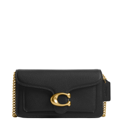 Coach Crossbodytas/Schoudertas Dames Leer Tabby 19 Zwart