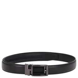 DSTRCT Heren Riem Leer 4 cm Breed 125 cm Lang Zwart