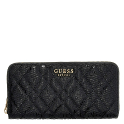 Guess Portemonnee / Portefuille met rits Dames Isemay Zwart